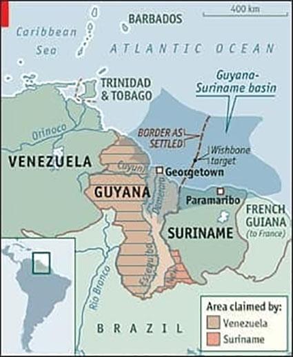 Landgrens tussen Guyana en Venezuela 124 jaar geleden bepaald